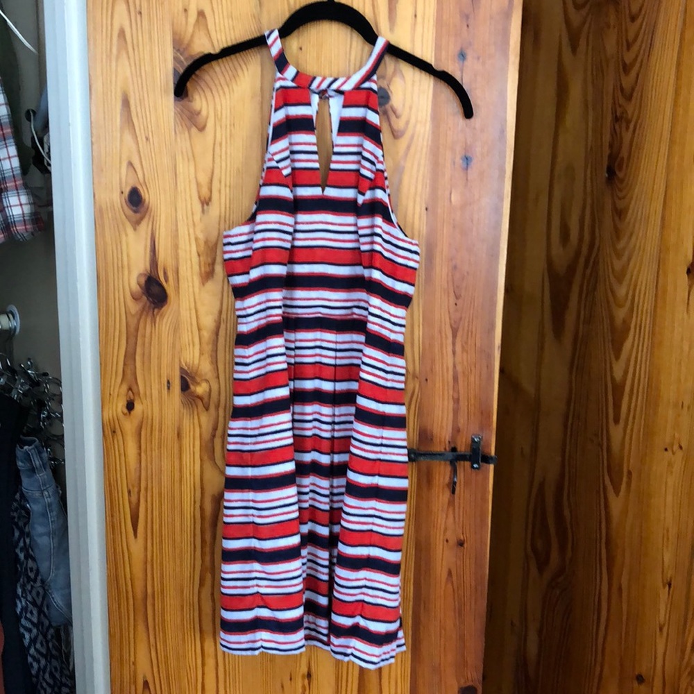 Kensie Open Back Striped Dress